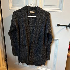comfy grey cardigan